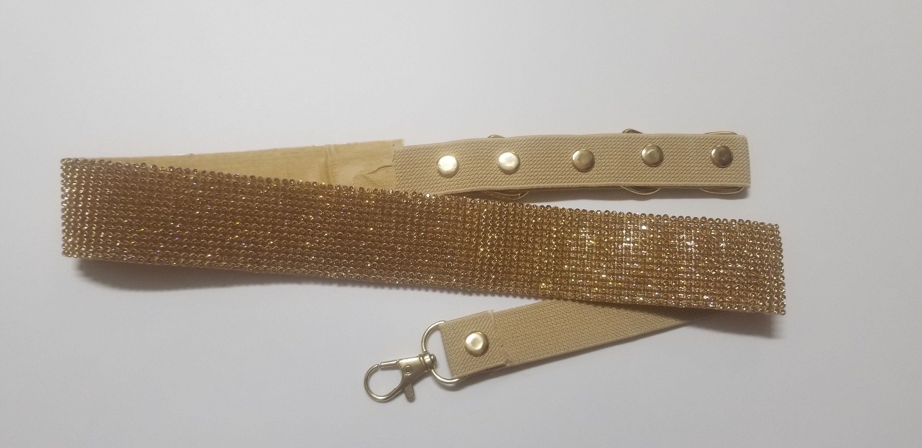 Golden Designer Hip Belt with Elastic adjustable Clasp - Fancy Belt - Matching for Saree Lehenga - waist belt Saree Lehenga