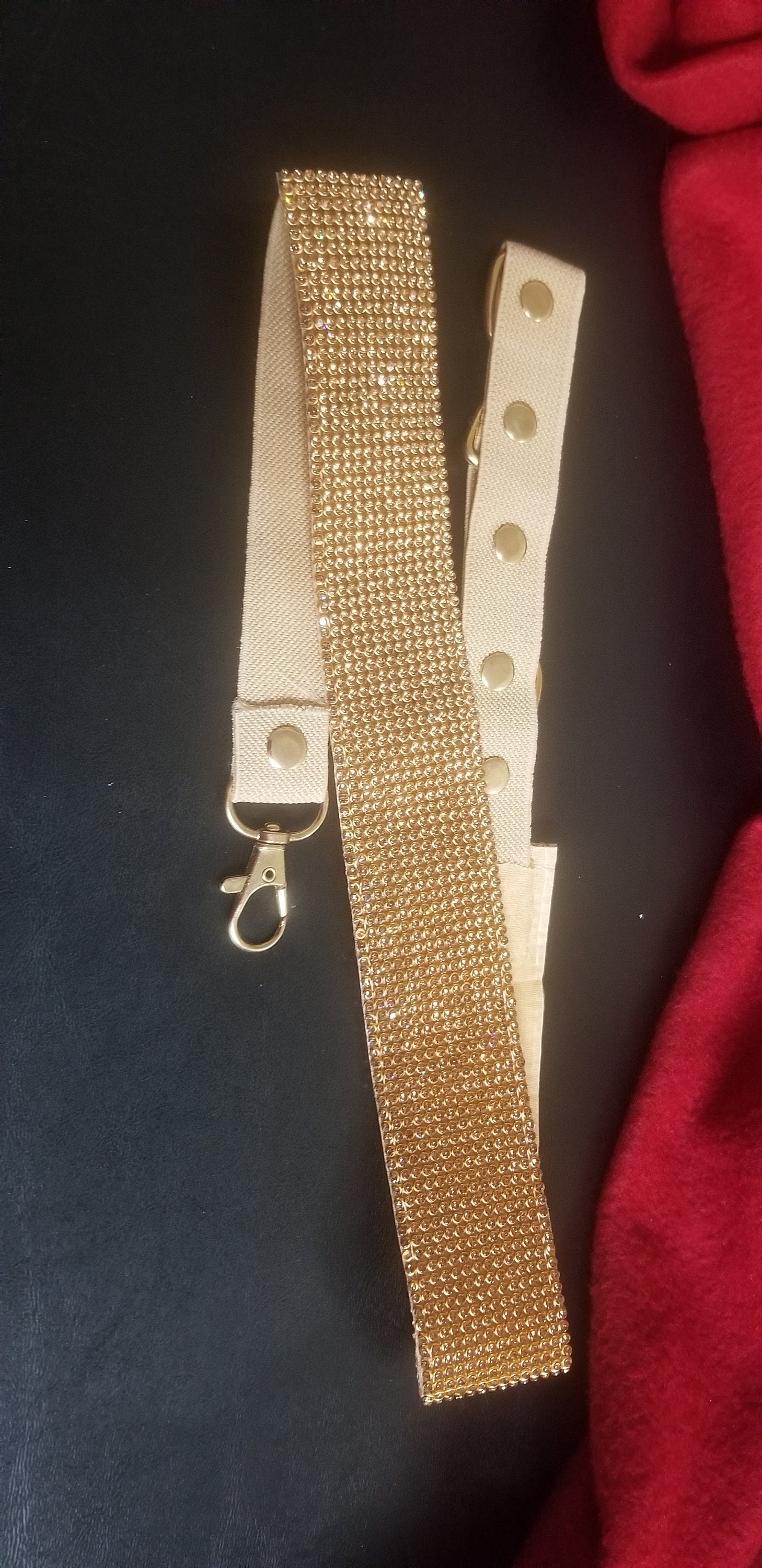 Golden Designer Hip Belt with Elastic adjustable Clasp - Fancy Belt - Matching for Saree Lehenga - waist belt Saree Lehenga