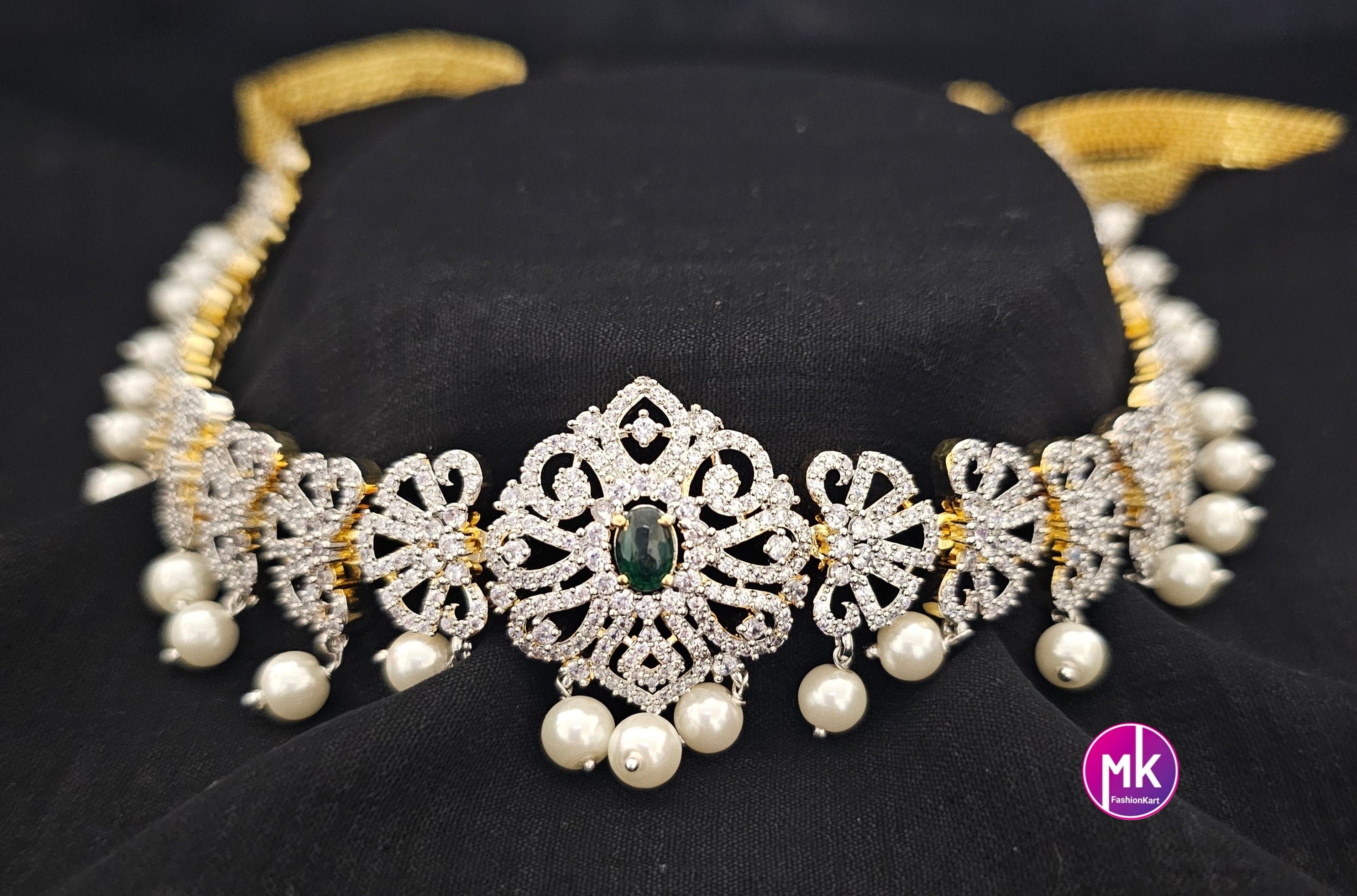 AD stone Gold finish Bridal Hip Chain-Traditional Hip Chain-Vaddanam-Kamarbandh-Kamarpatta-Waist belt-Hip belt-Belly chain