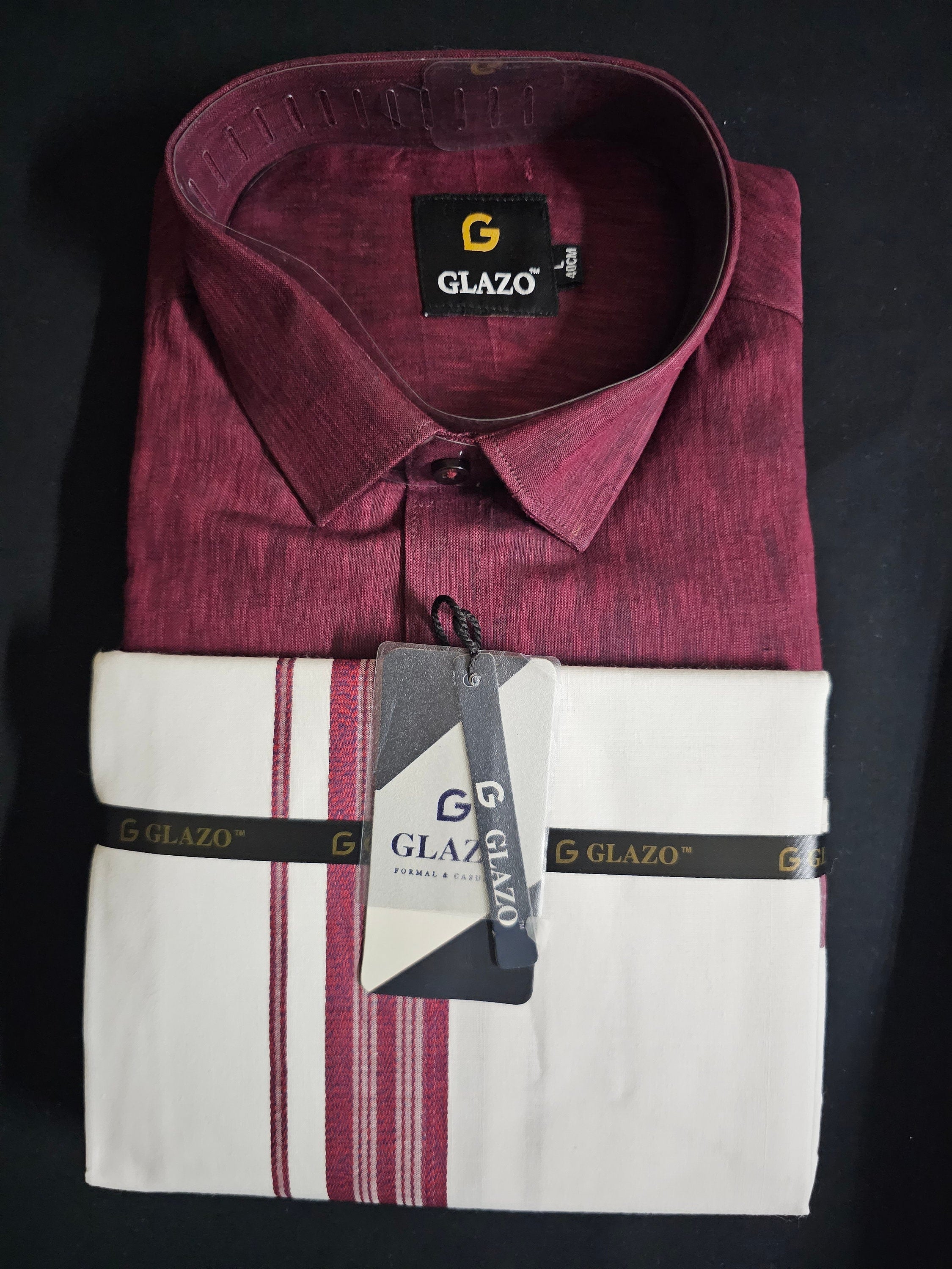 Traditional Men's Shirt Dhoti Combo Set - Shirt with Vesti/Dhothi - Half Hand Shirt with Pocket - Partywear - Silk Cotton/Lenin Silk shirt