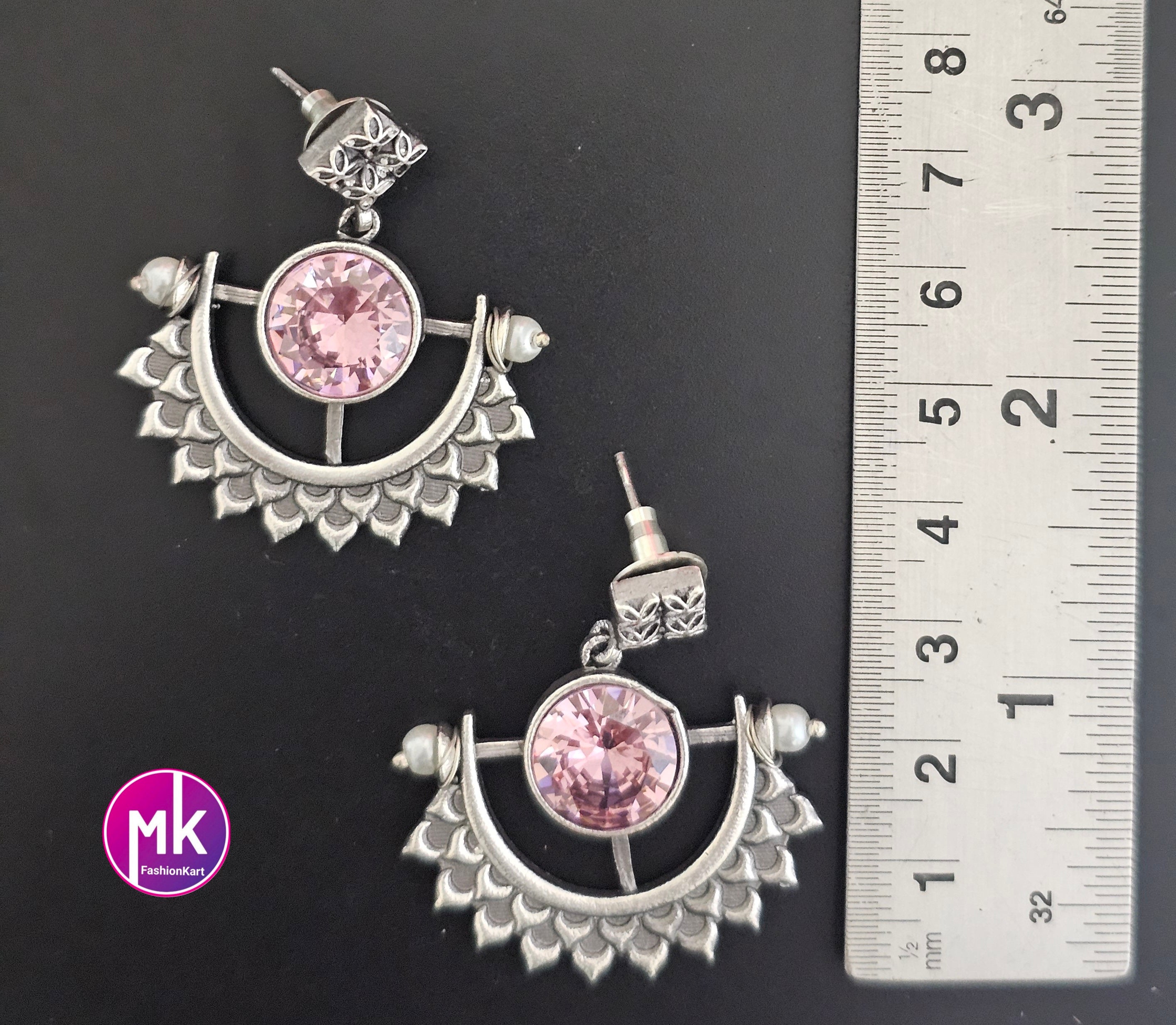 Silver Oxidized Earrings/Jhumki Jhumka for Women and Girls