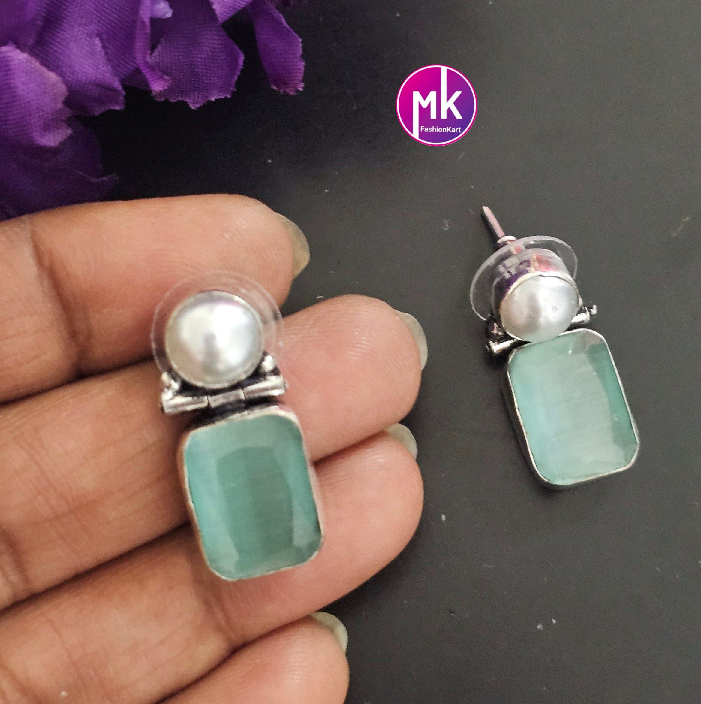 Silver Oxidized Earrings/Jhumki Jhumka for Women and Girls