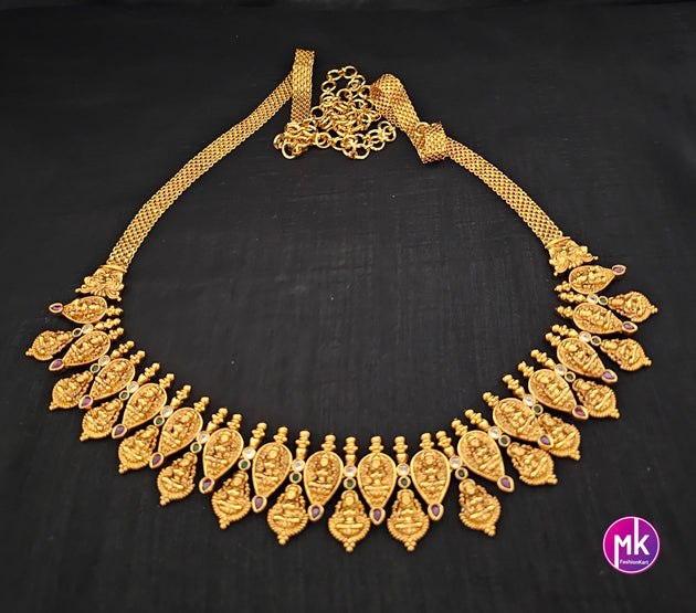 Lakshmi Gold finish Bridal Hip Chain-Traditional Hip Chain-Vaddanam-Kamarbandh-Kamarpatta-Waist belt-Hip belt-Belly chain