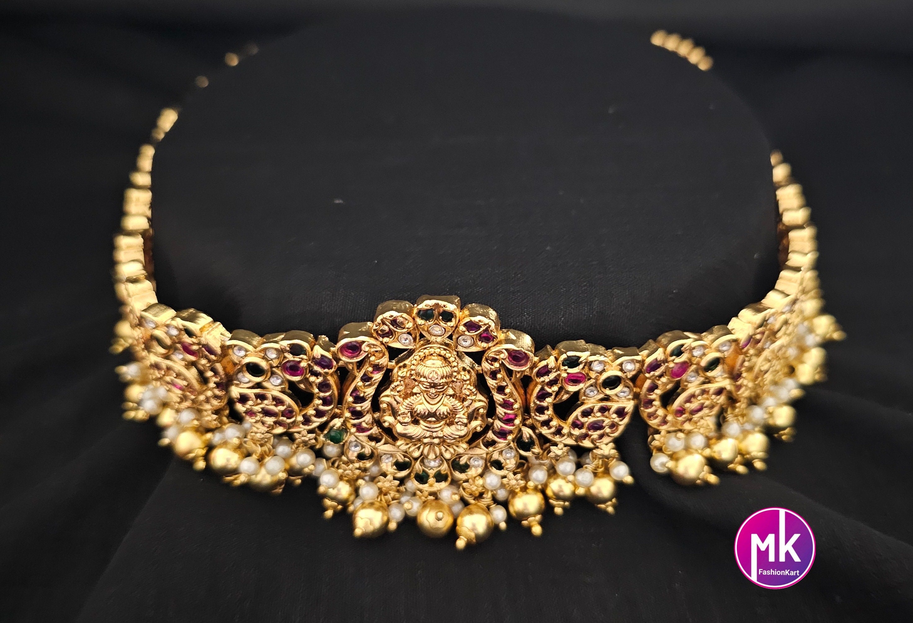 Lakshmi Peacock gold finish Bridal Hip Chain-Traditional Hip Chain-Vaddanam-Kamarbandh-Kamarpatta-Waist belt-Belly chain