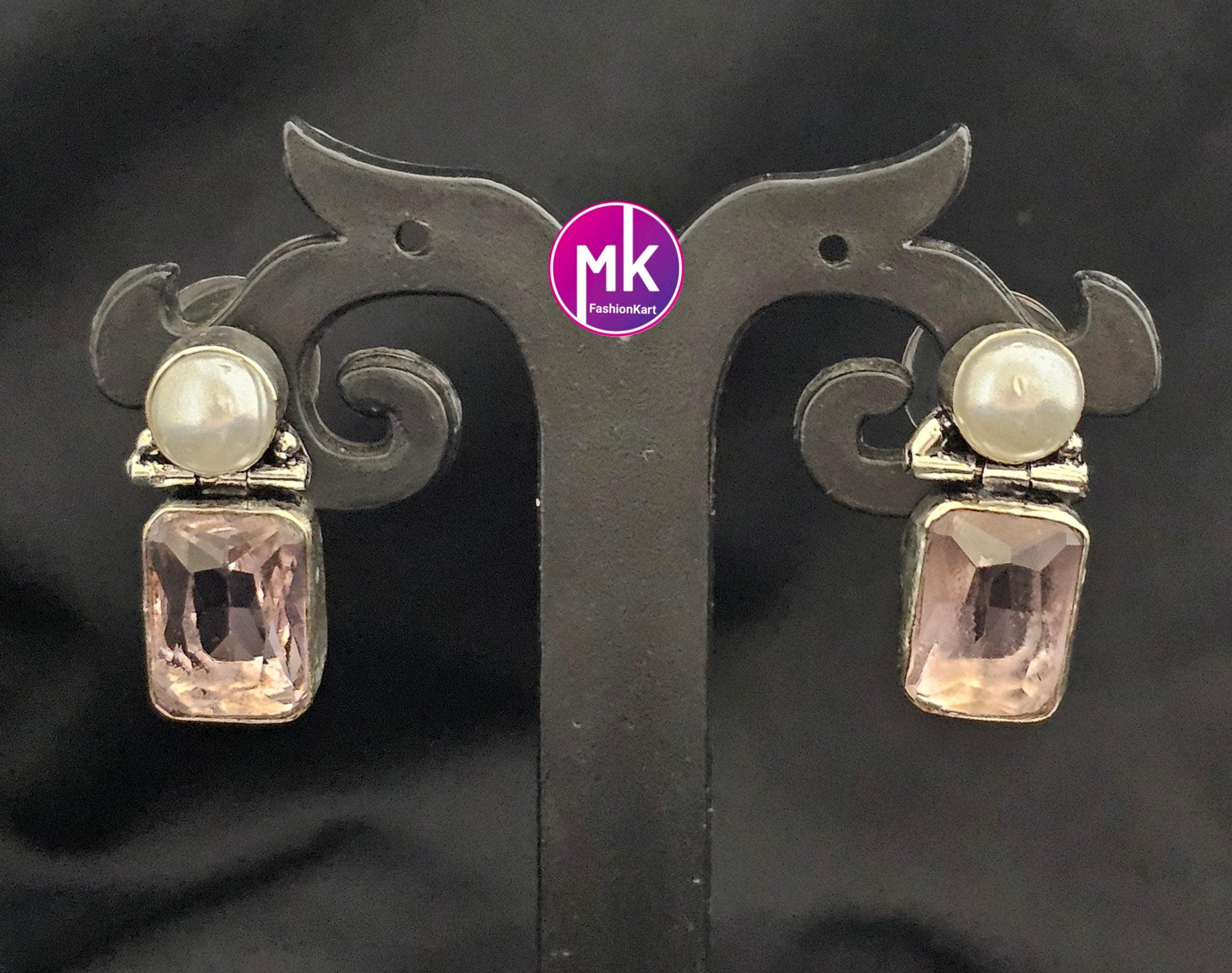 Silver Oxidized Earrings/Jhumki Jhumka for Women and Girls