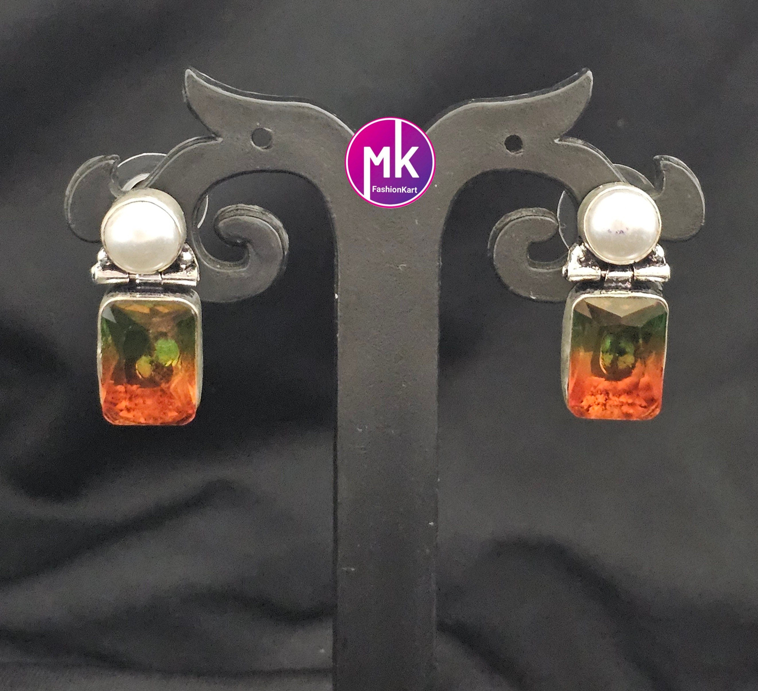 Silver Oxidized Earrings/Jhumki Jhumka for Women and Girls