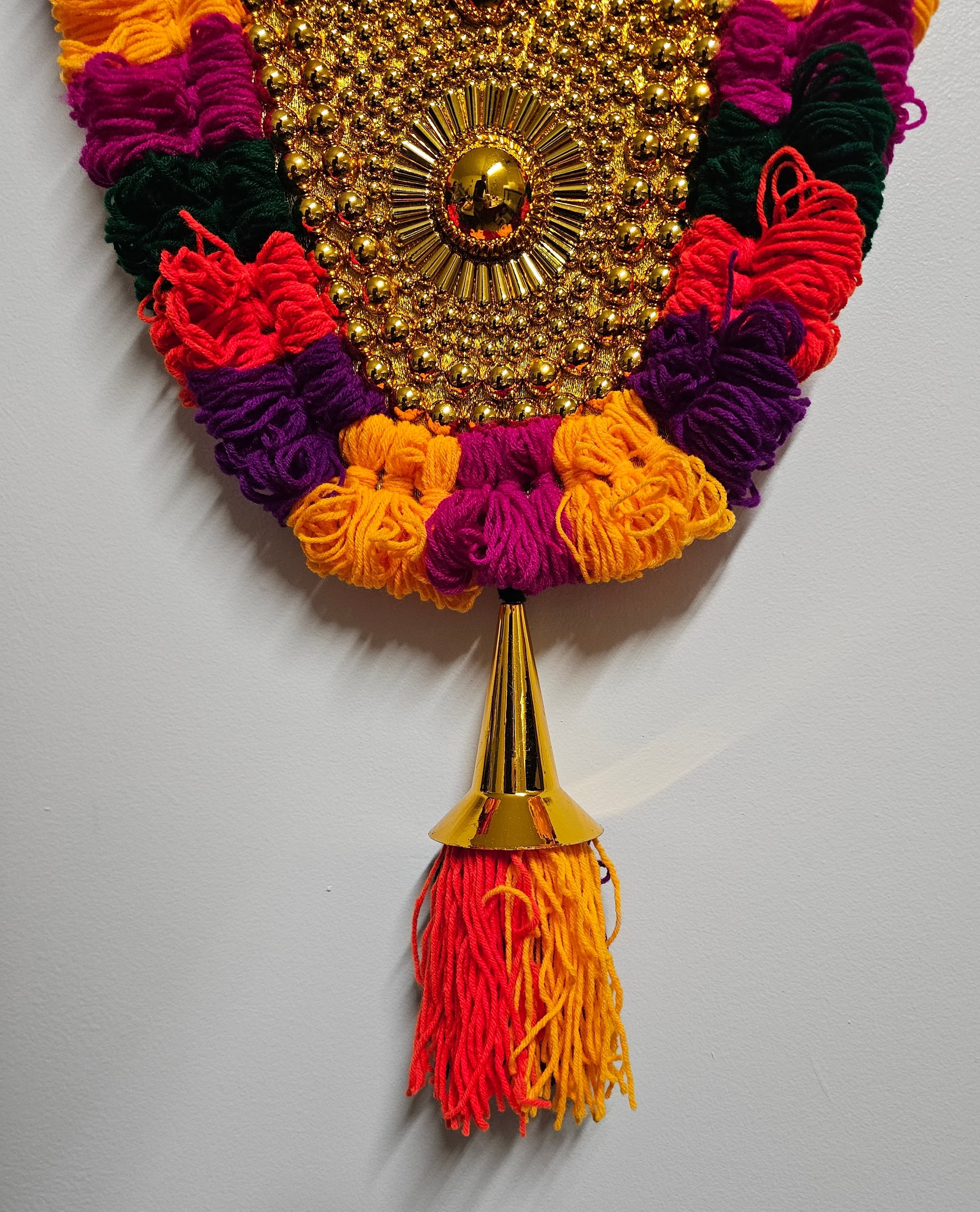 Traditional Kerala Nettipattam - Elephant Caprison - Handmade Wall hanging/wall Art - Grahapravesam Gift -Wall Decor- 2 feet